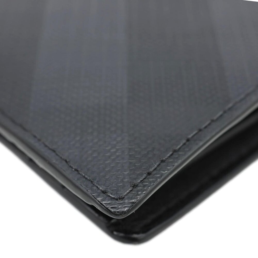 Burberry London Check-Print Canvas Bi-Fold Wallet Black - Picture 9 of 15